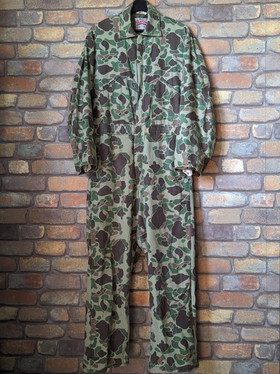 60s Walls’ BLIZZARDPRUF ALLINONE DuckHunterCamouflage 60年代 ダックハンターカモ ツナギ オールインワン scovilzip ビンテージ拍卖