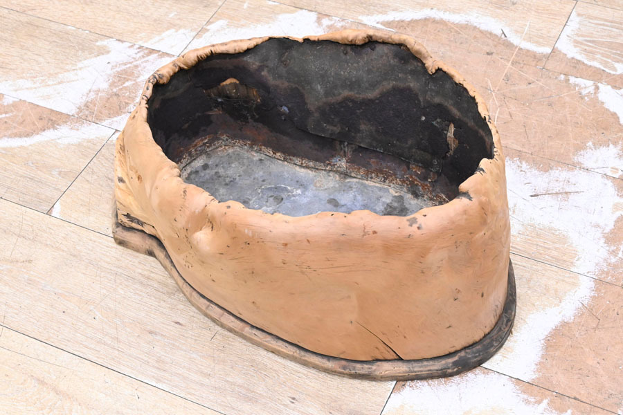 IH28 極上材 緻密材 天然木 切株 見事な木目 瘤 手あぶり 火鉢 拍卖