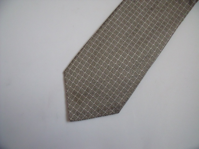 $ 超美品 $ ● ブランド ネクタイ ● PRADA| プラダ ◆ JGD ◆ 刺繍 ブロック調 ◆ ライトカーキ系 ◆ イタリア製 ◆ 送料無料!!拍卖