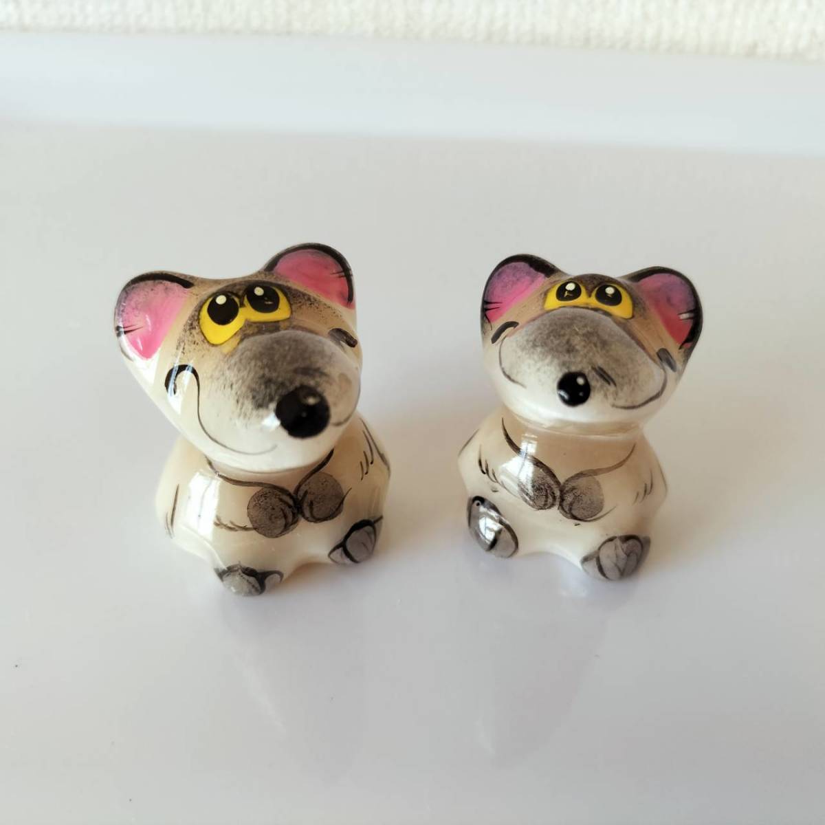 【CEL625】輸入雑貨天然石・セレナイト 水晶/ 文鎮 ねずみ兄弟拍卖