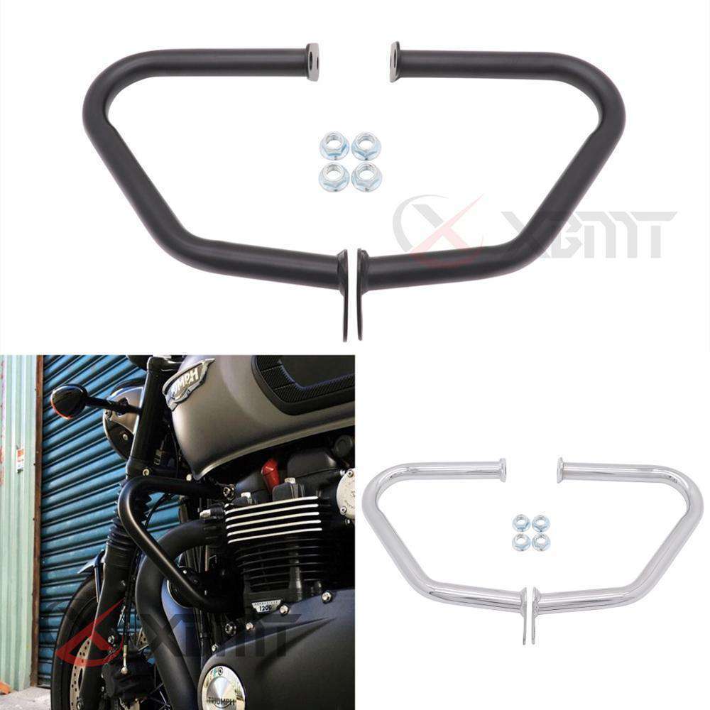 トライアンフ ボンネビル エンジンガード Triumph Bonneville T120 / StreetTwin01-2016ストリートツインクラッシュバーchrome拍卖