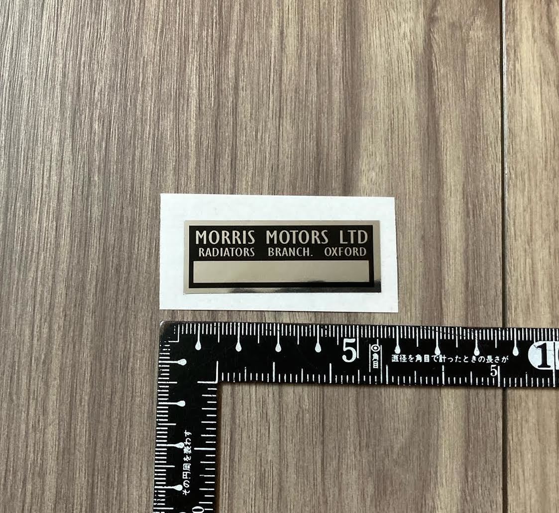 ★送料無料★Morris Motors Ltd モーリス ラジエーター ステッカー デカール シルバー拍卖