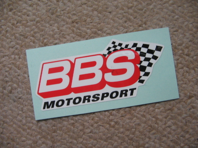 ●高品質/ BBS・ステッカー・赤白チェッカー・タイプ⑤ /新品●拍卖