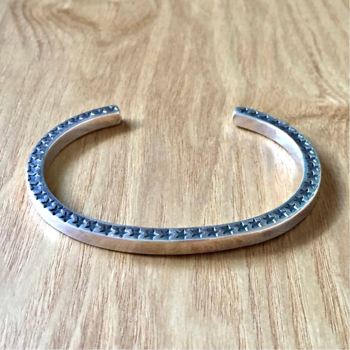 NAVAJO SUNSHINE REEVES BEAMS PLUS Square Star Bangle ナバホ サンシャインリーブス ビームスプラス スクエア スターバングル SILVER925拍卖