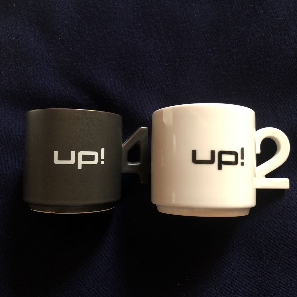 激レア非売品 フォルクスワーゲン ディーラー正規品 UP! 陶器 ペアマグカップセット ノベルティ拍卖