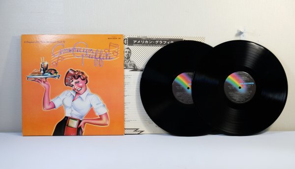 中古盤*LP2枚組【アメリカン・グラフィティ】黄金時代のロックン・ロール・グレイテスト・ヒッツ41曲収録!!拍卖