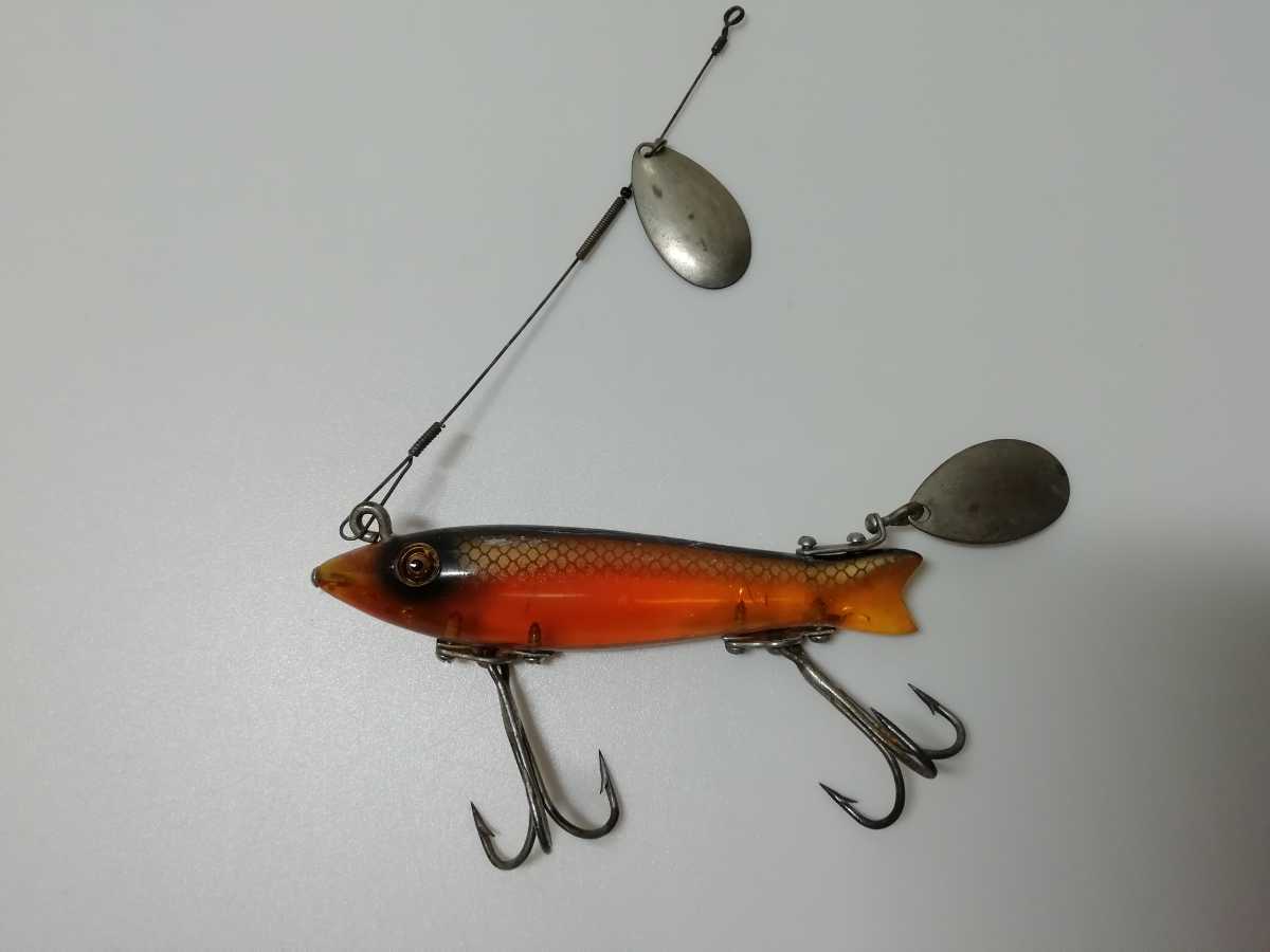 激レア 美品 オールド へドン ドワジャックスプーク トイレットシート 1930年代 OLD HEDDON DOWAGIAC SPOOK 30s 検 フルーガー バグリー 拍卖