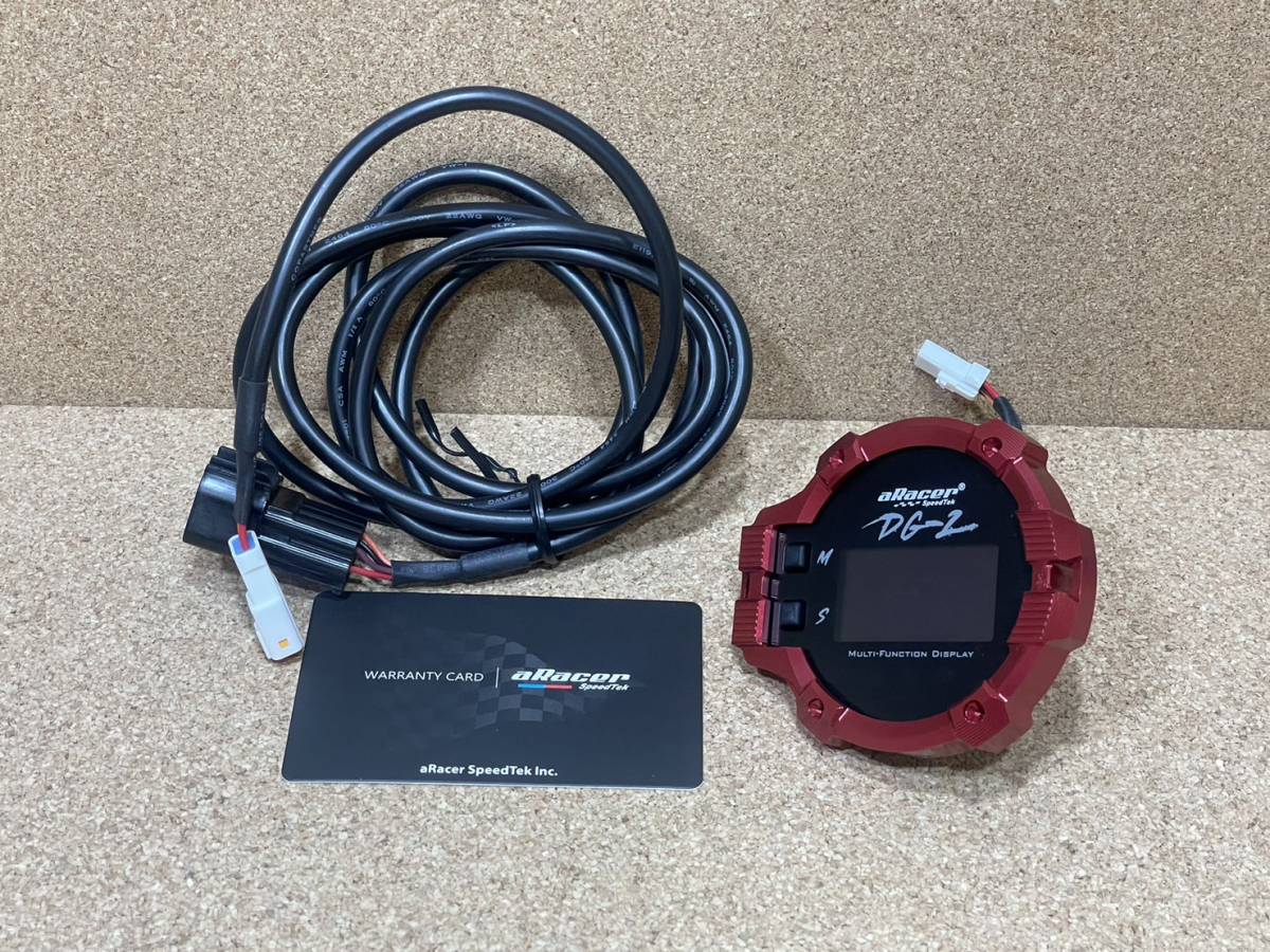 aRacer【DG-2】マルチファンクションディスプレイ レッド拍卖