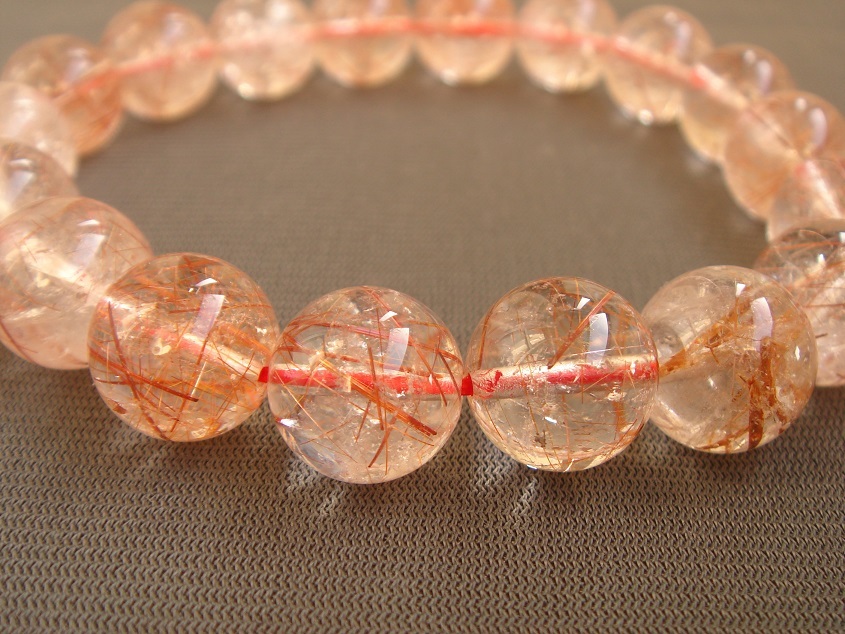☆風水,開運UP,高透明,天然5A級赤針ルチルブレスレット11.5mmA29拍卖