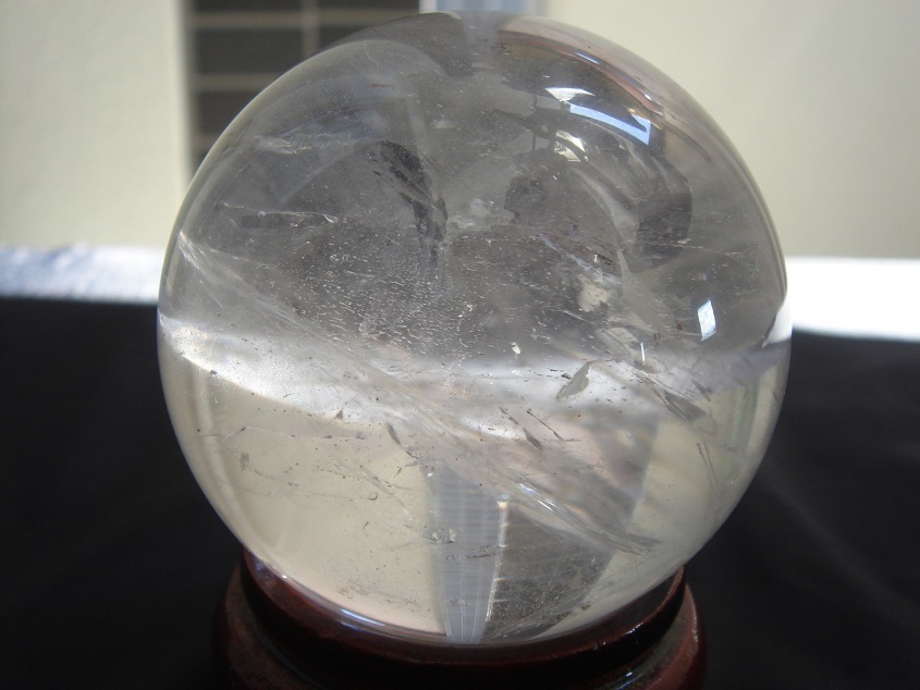 ☆風水,お守り,極美品,高透明,天然クリスタル白水晶玉大18拍卖