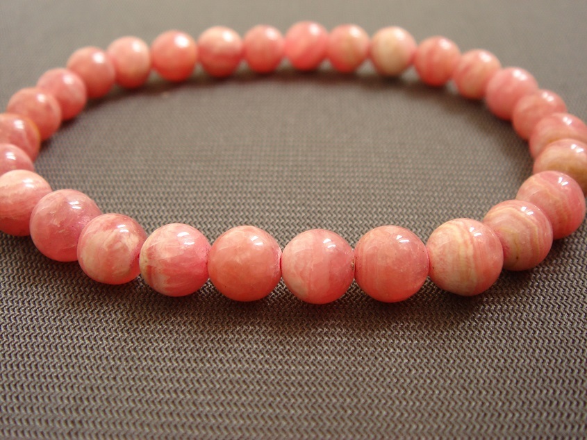 ☆天然5A級インカローズロードクロサイトブレスレット7mmA3拍卖