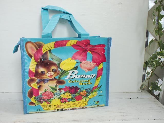 未使用*可愛いバニー ナイロン製 ランチバッグ☆スパ温泉入浴拍卖