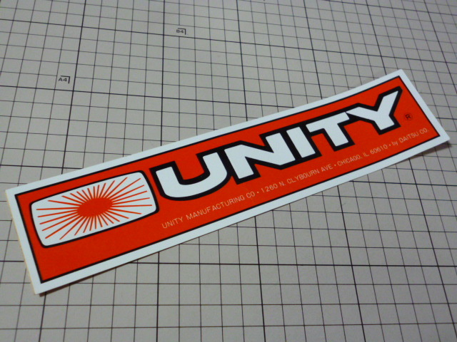正規品 UNITY ステッカー 当時物 です(249×56mm) ユニティ 拍卖