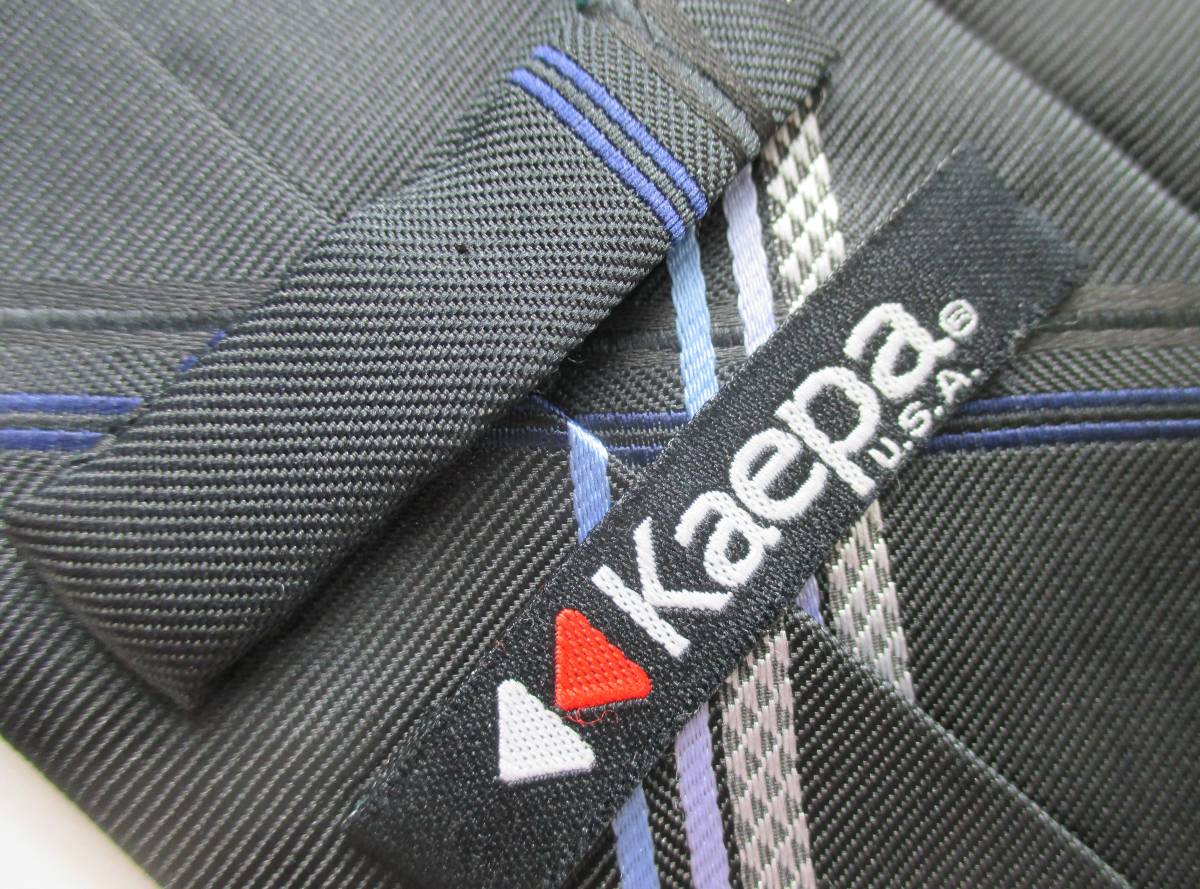 ☆ネクタイ◇ケイパ Kaepa ◇中古品◇スストライプ柄・黒色系◇第30弾ブランドがいっぱい◇30-75◇拍卖