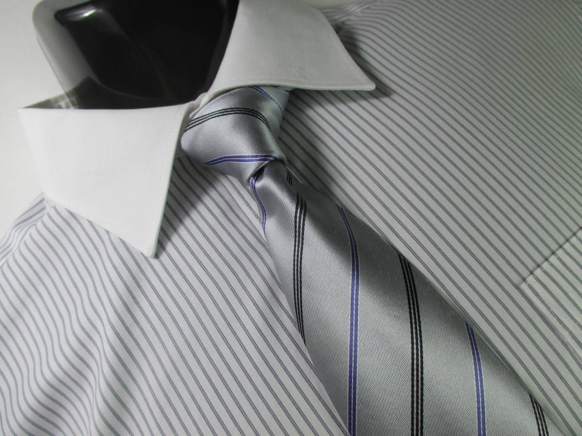 ☆ネクタイ◇ケイパ Kaepa ◇中古品◇ストライプ柄・グレー色系◇第30弾ブランドがいっぱい◇30-74◇拍卖