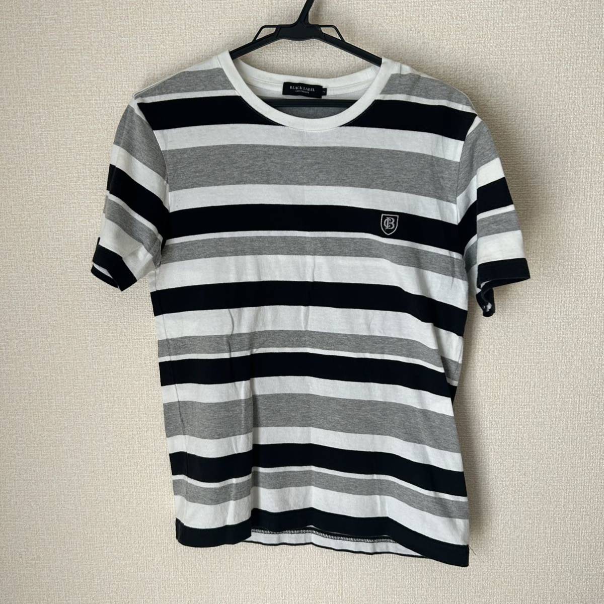 ボーダーTシャツ ブラックレーベルクレストブリッジ CRESTBRIDGE サイズ2拍卖