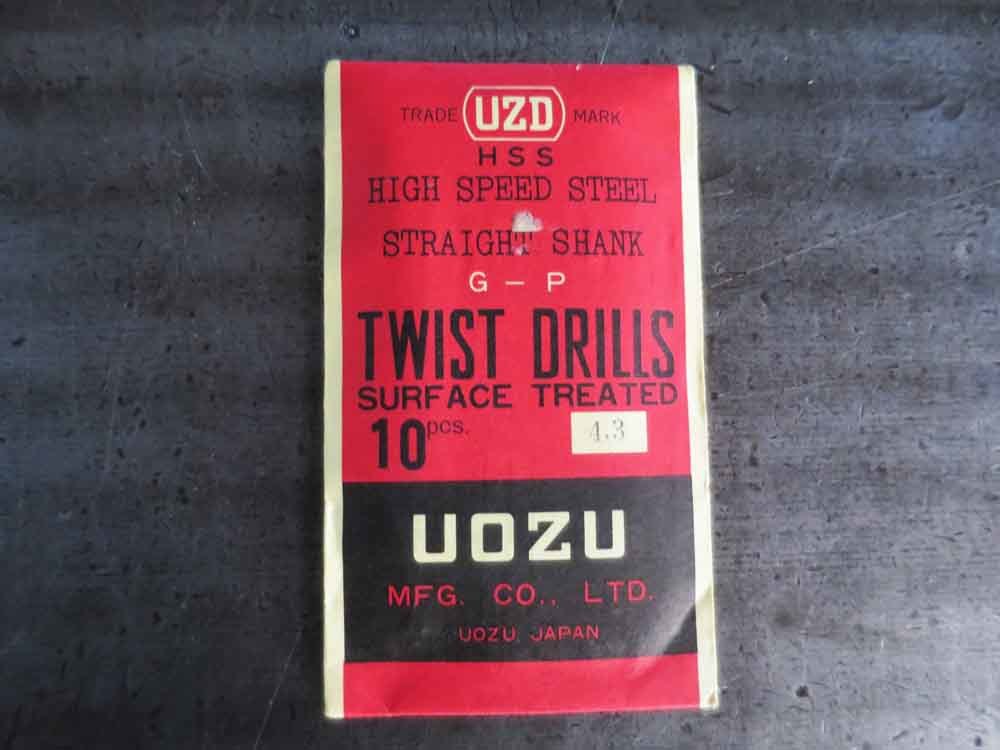 No.786 ドリル 4.3mm 10本 未使用品拍卖