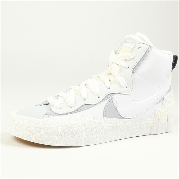 NIKE ナイキ ×SACAI サカイ BLAZER MID BV0072-100 スニーカー 白灰 Size 【27.0cm】 【新古品・未使用品】 20777023拍卖
