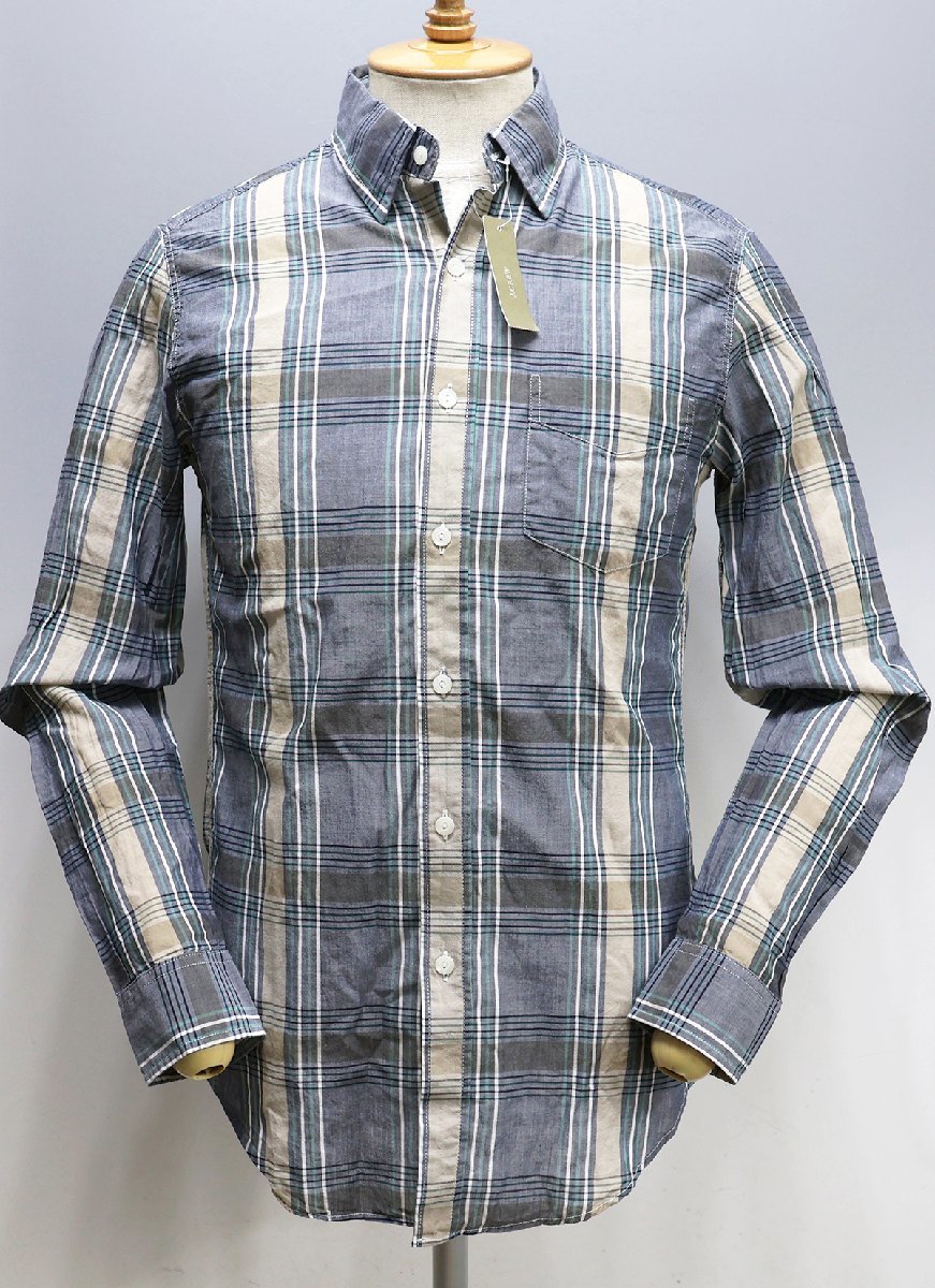 J.CREW (ジェイクルー) LIGHT WEIGHT CHAMBRAY SHIRT / ライトウェイト シャンブレーシャツ #A2303 未使用品 チェック size XS拍卖