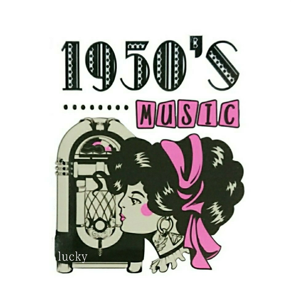 ヴィンテージ レトロ ステッカー 車 クラシック カッティングステッカー デカール ジュークボックス 1950's MUSIC ガール 装飾 luk179拍卖