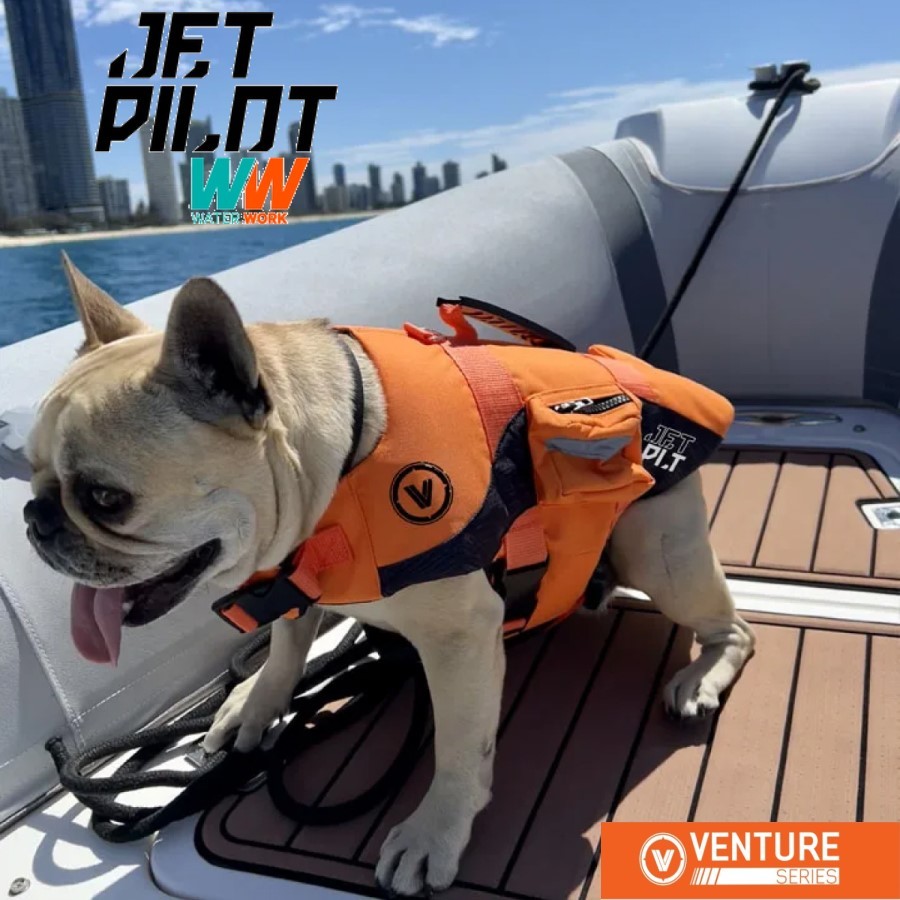 ジェットパイロット JETPILOT 2024 ドッグ ベスト ベンチャー DOG PFD JA23014 オレンジ L ライフジャケット ペット 犬拍卖