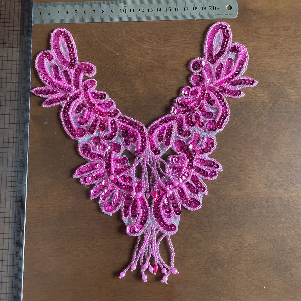 レオタード ドレス デコレーション モチーフレース 社交ダンス 濃いピンク拍卖