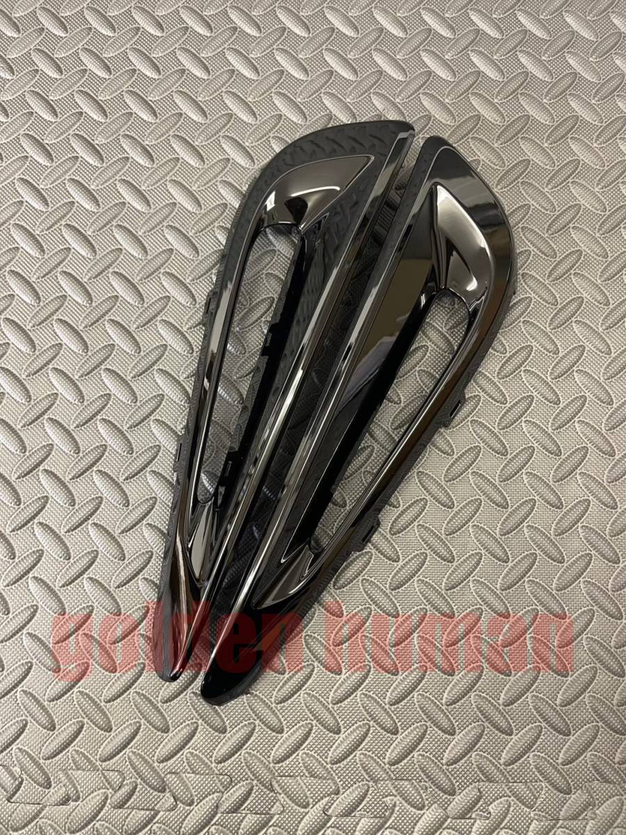 ■新品■トヨタ純正プリウス 50系 後期 ブラック サイドポンツーン フォグランプガーニッシュ LEDアクセサリーランプ 左右セット拍卖