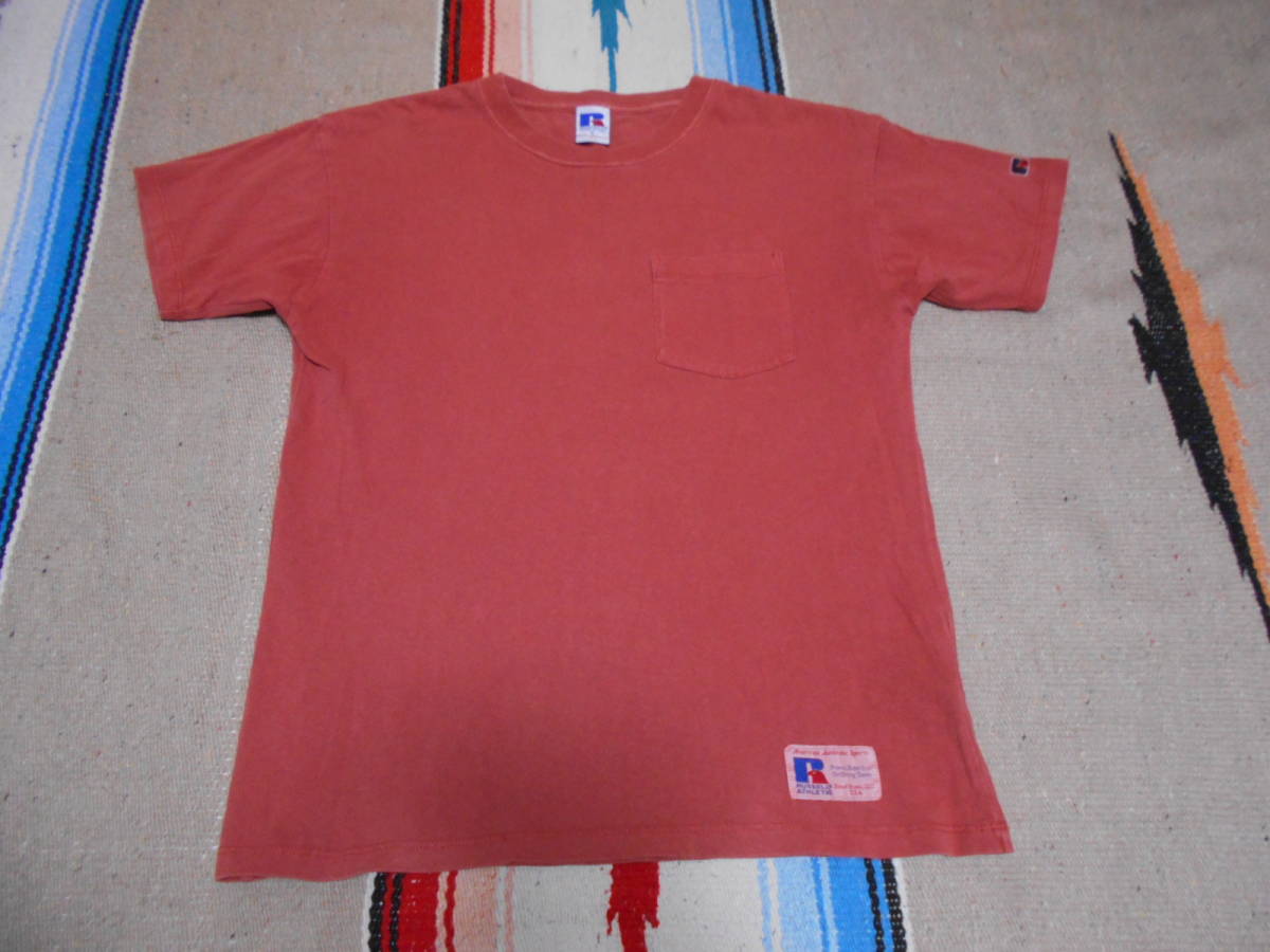 RUSSELL ATHLETIC ラッセル アスレティック ポケットTシャツ バスケットボール フットボール テニス ラグビー サッカー スケートボード拍卖
