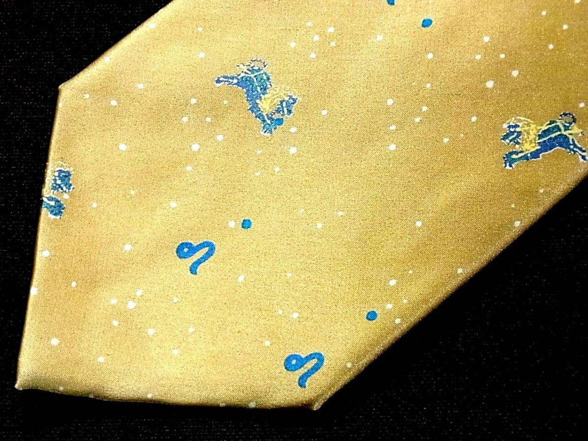 ☆♪♪★LA0976美品【獅子座・星座・星】ネクタイ★拍卖