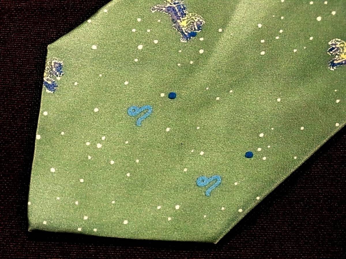 ☆♪♪★LA0979美品【獅子座・星座・星】ネクタイ★拍卖