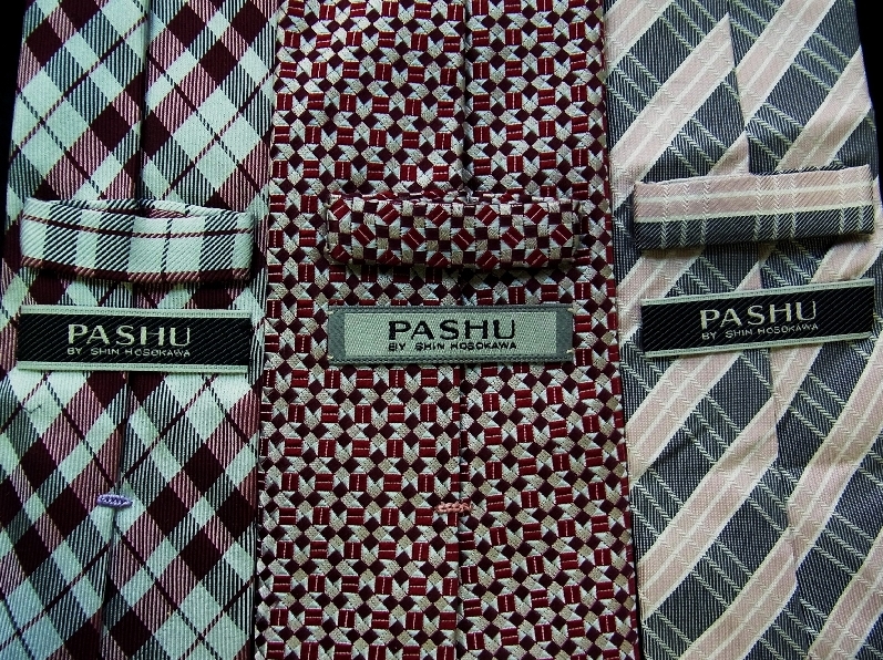 C0054【3本組】●【細川伸】シン ホソカワのネクタイ●拍卖