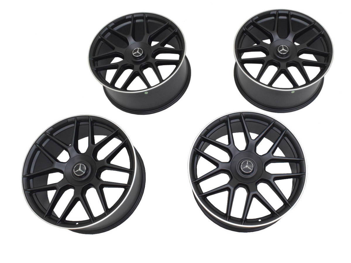 明日着 W463 W463A W464 22インチ アルミ ホイール マットブラック 1台分 4本セット G11M メルセデス ベンツ Gクラス ゲレンデ 国内発送拍卖