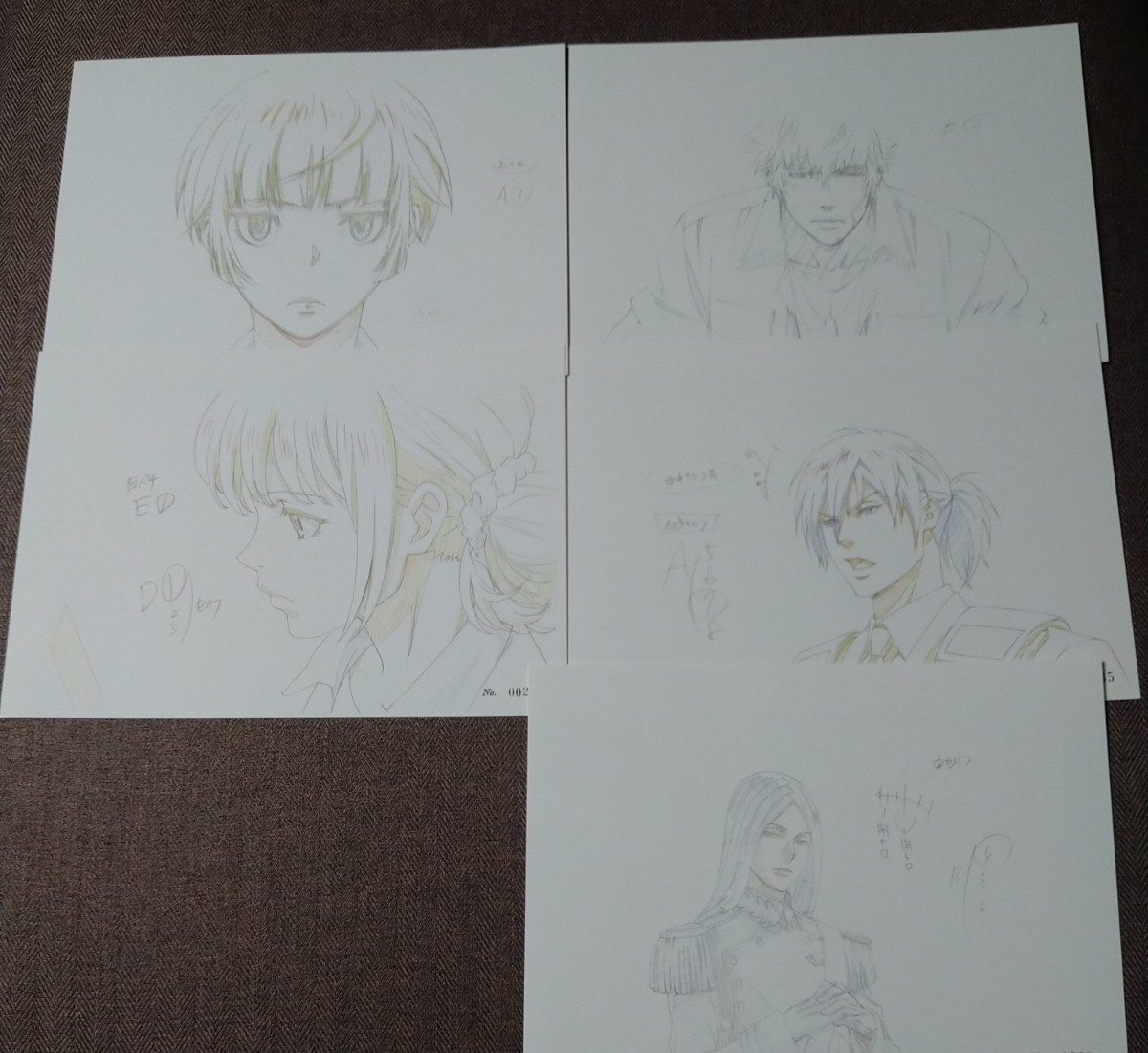 劇場版PSYCHO-PASS 購入特典 シリアルナンバー入り 複製原画原画 5枚セット 新品 常守朱 狡噛慎也 宜野座伸元 他 拍卖