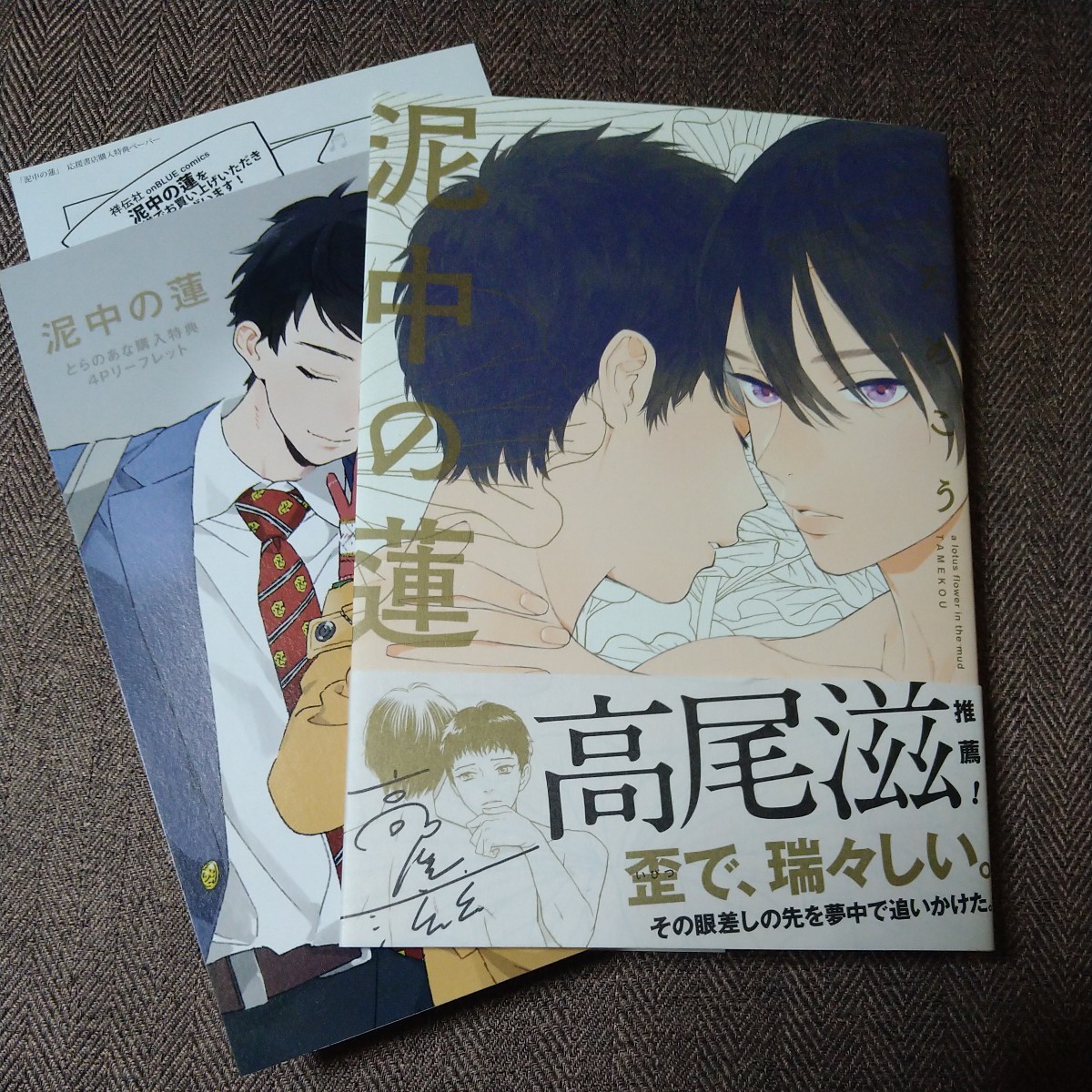 「泥中の蓮」とらのあな特典リーフレット、応援書店ペーパー付き /ためこう拍卖