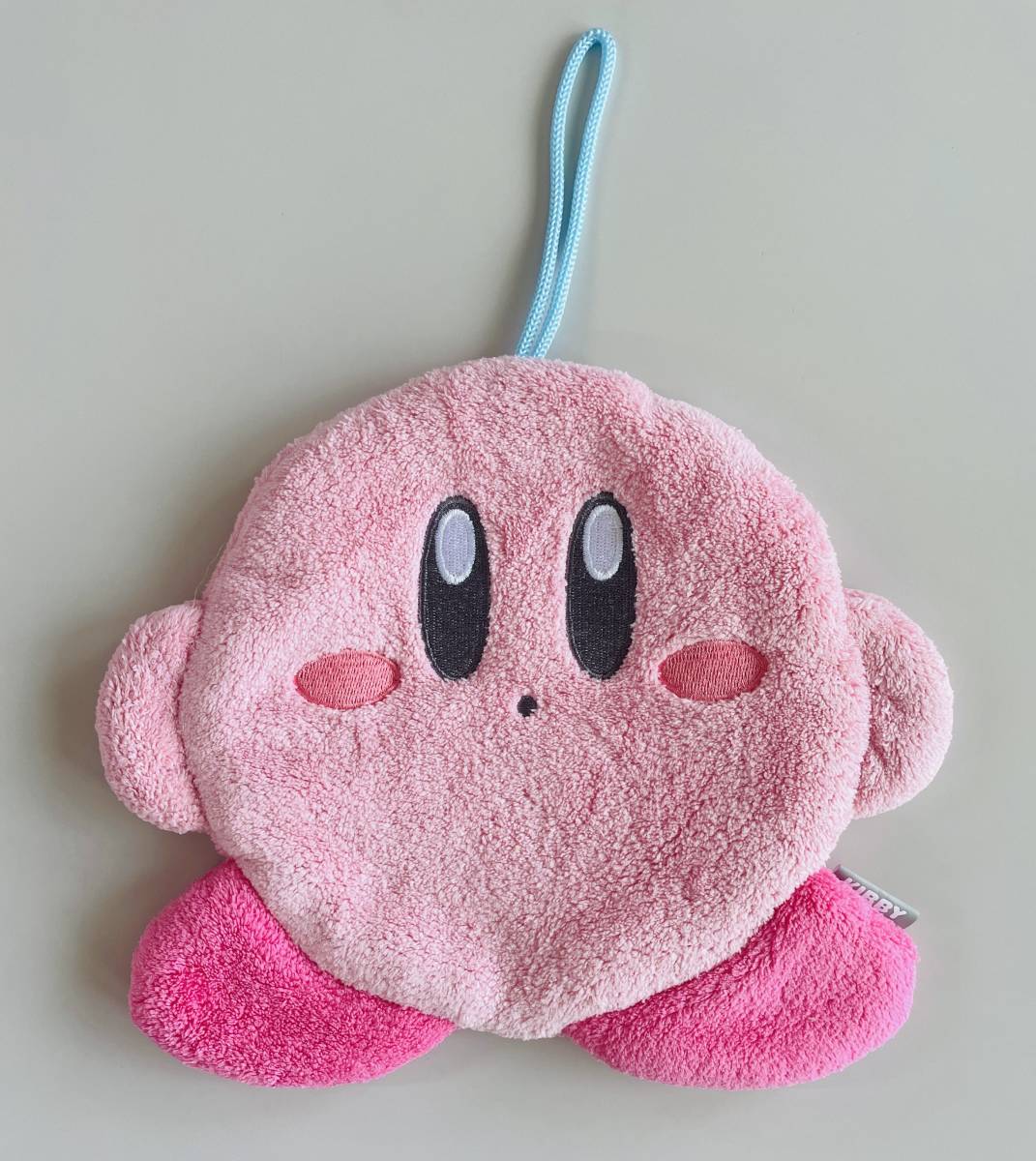 ☆星のカービィ そのまんま タオル☆ダイカットタオル 紐付き 手拭き拍卖