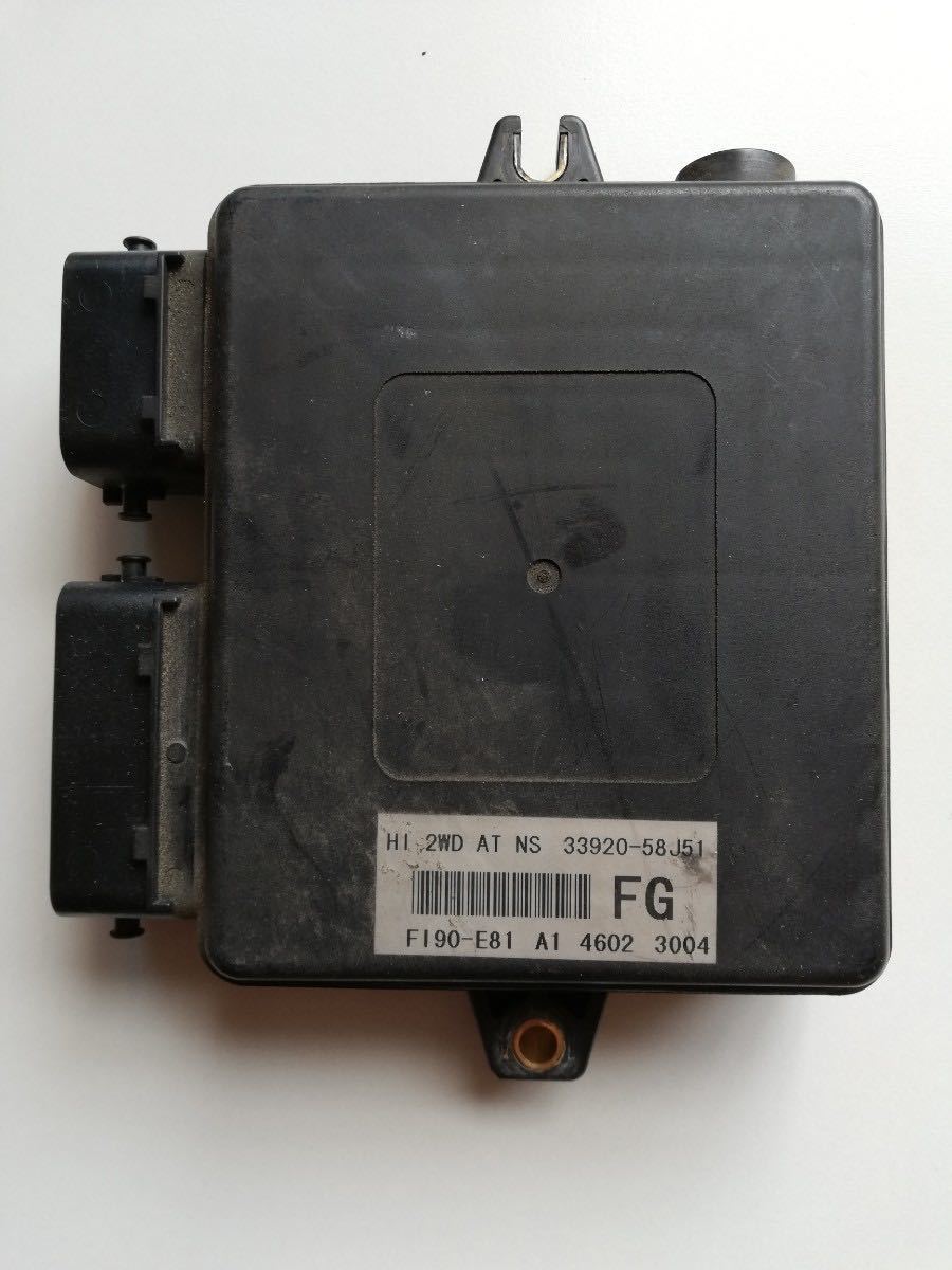 ■ スズキ ワゴンR ■ MH21系 Sターボ ECU エンジンコンピューター HI 2WD AT NS 33920-58J51 F190-E81 現状品拍卖