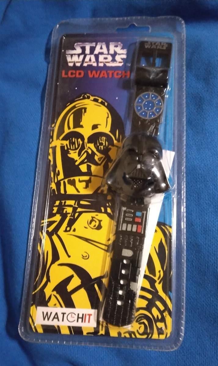 ビンテージ 未使用未開封 STAR WARS LCD WATCH ダースベイダー ウォッチ 1997 Lucasfilm Ltd., デッドストック拍卖