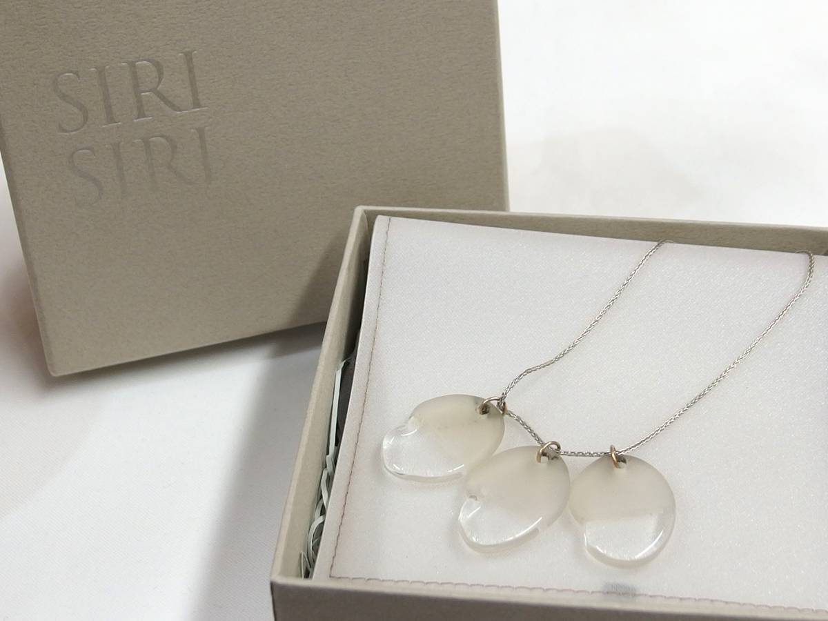 SIRI SIRI ガラス ネックレス チョーカー SILVER / MA458拍卖