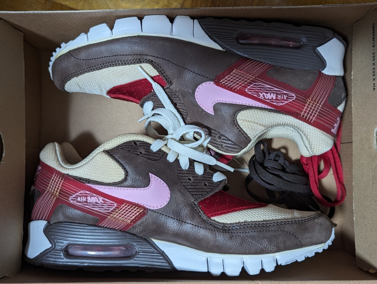 【即決】AIR MAX 90 CURRENT HUARACHE PR ナイキ エア マックス 90 カレント ハラチ プレミアムDQM ベーコン 28.5cm Us10.5 デッドストック拍卖