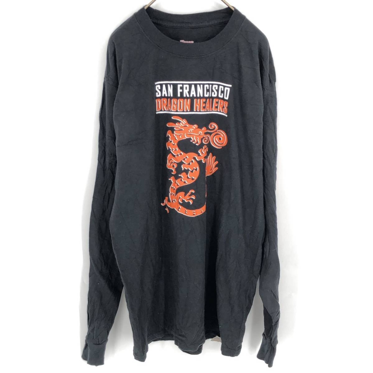 M Hanes BEEFY-T Tシャツ ブラック 長袖 リユース ultramto ts1130拍卖