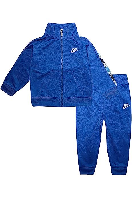 ☆匿名発送☆新品タグ付き 110-116cm Nike ボーイズ ロゴテーピング ジャケット&パンツ セットアップ ツーピース トラックジャージ上下拍卖