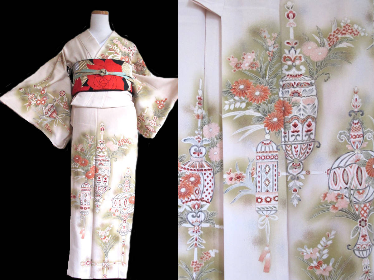 ヨーロピアン 金銀彩 セミアンティーク訪問着拍卖