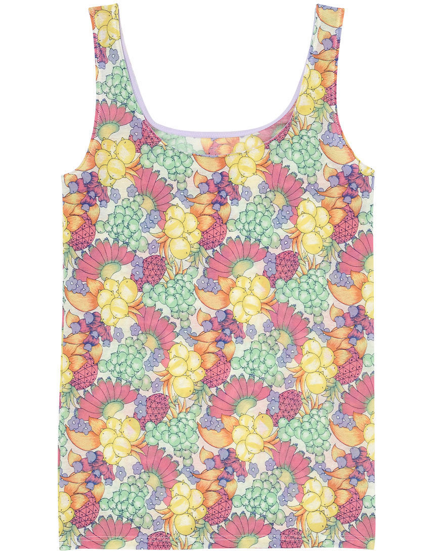 55%OFF ワコール ツモリチサト キャミソール L フルーツ柄 日本製 新品タグ付 713♪拍卖