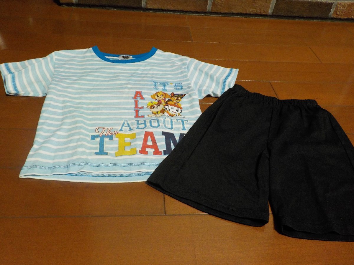 値下げ 新品 男児 パジャマ パウ・パトロール サイズ110 クリックポスト発送可 切手可 半袖シャツ 半パンツ拍卖