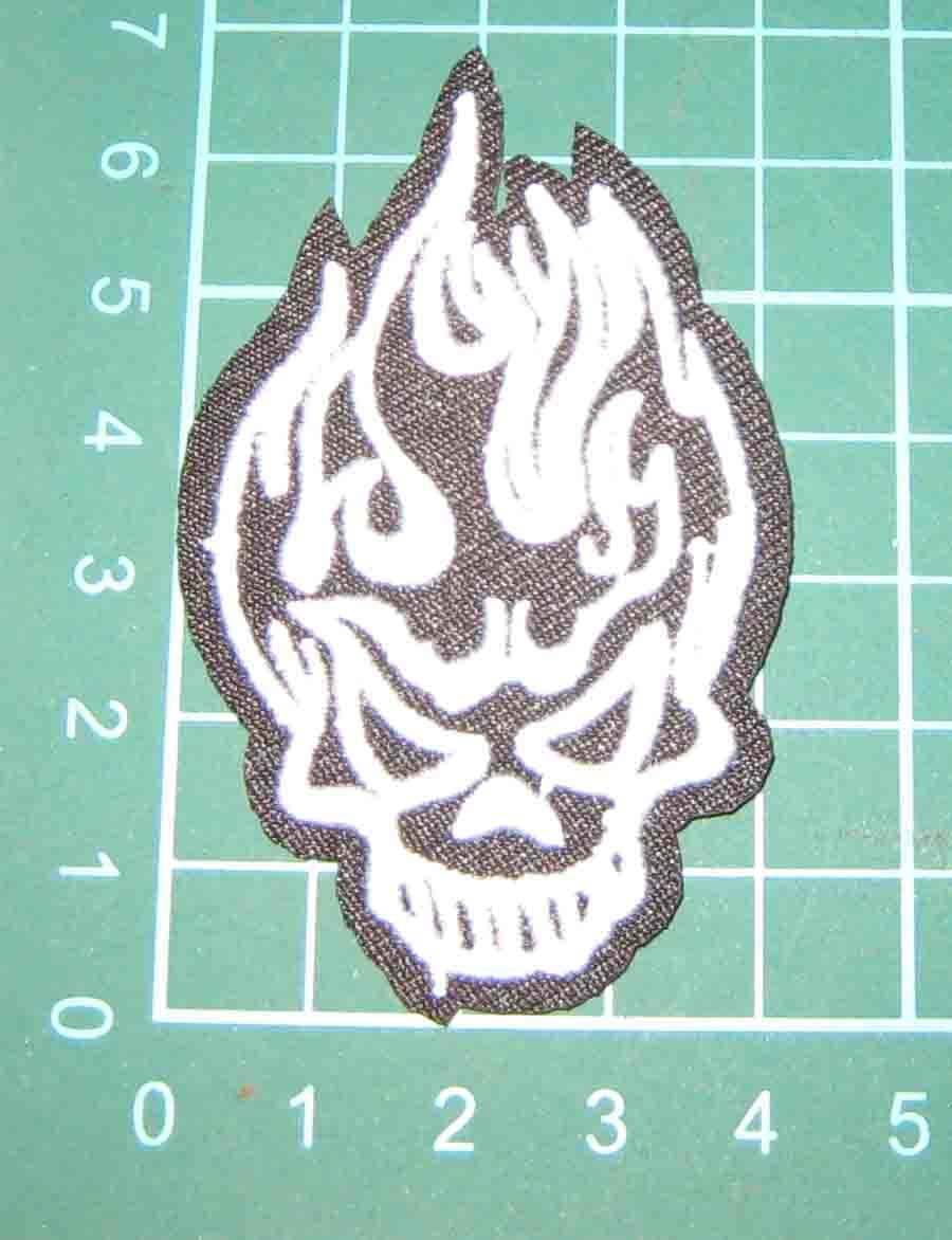 燃えるドクロ ● アイロンワッペン拍卖