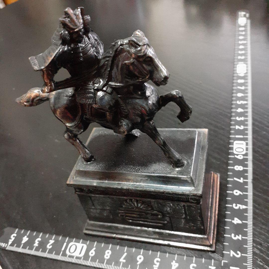 超素敵☆骨董品☆金属製☆馬と武士のオブジェ☆残1拍卖
