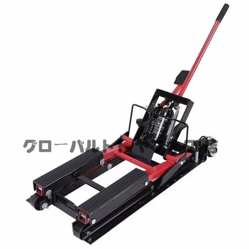 耐荷重 バイクジャッキ バイク ジャッキ バイクリフト バイクスタンド 油圧式 足踏み式 耐荷重680kg S261拍卖