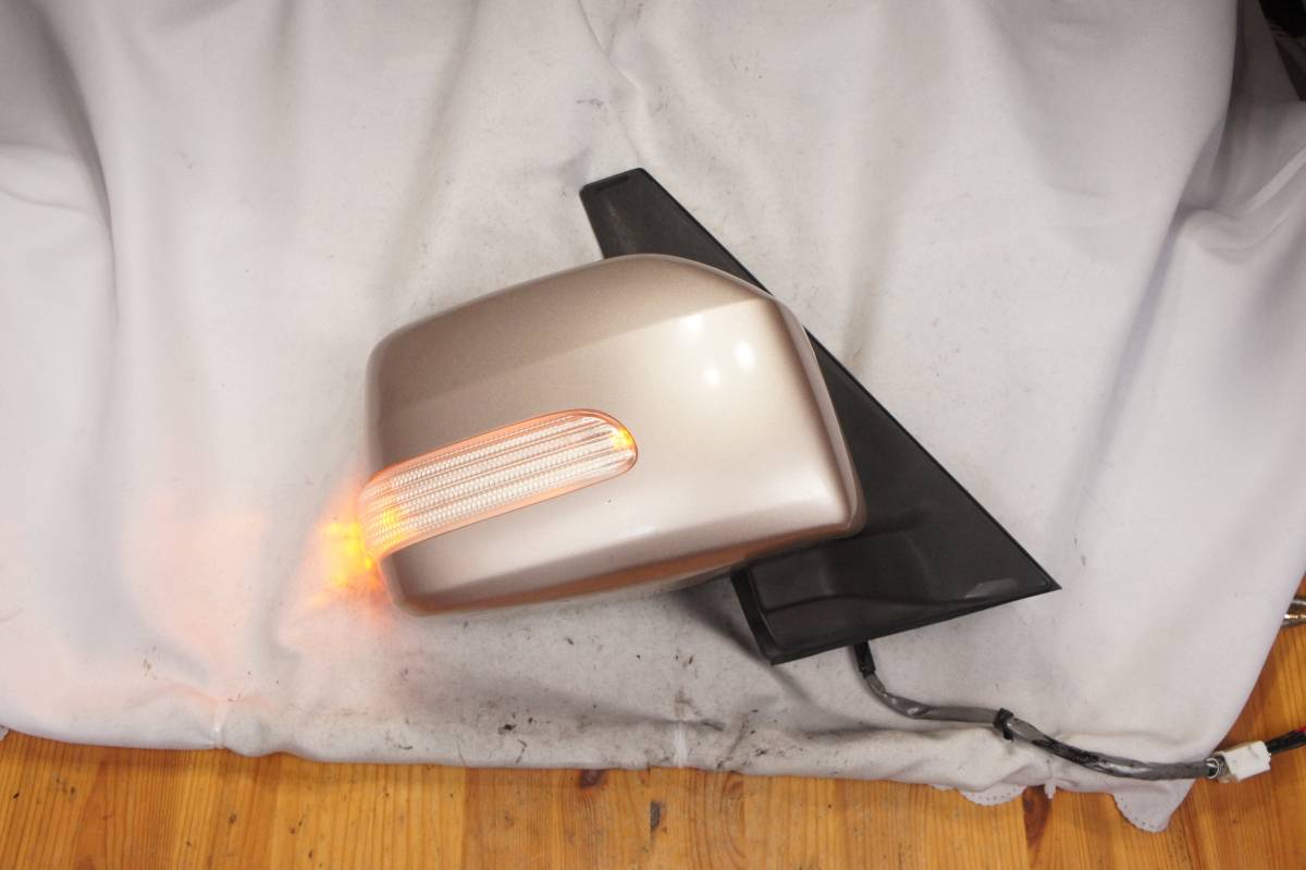 動作OK 運転席側 8P サイドミラー T16 ライトローズメタリック L360S タント ウインカー 右 5406 ダイハツ 純正 参考 87910-B2570-E0@2967s拍卖