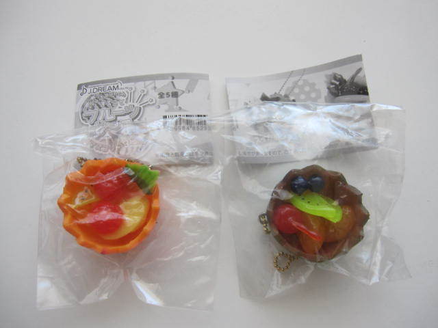 新品 未使用 ガチャ まるごとフルーツポンチ マスコットBC スイカポンチ オレンジポンチ 2種類セット ミニチュア 喫茶店拍卖