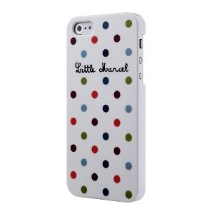 スマホケース カバー iPhoneSE(第一世代) 5 5s iChic Gear Little Marcel ホワイト 白 ハード 水玉 Pois Blanc glossy finish LMIP5007拍卖